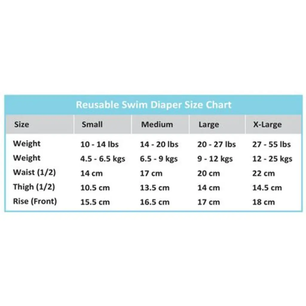 Charlie Banana Swim Diaper Size Chart.webp