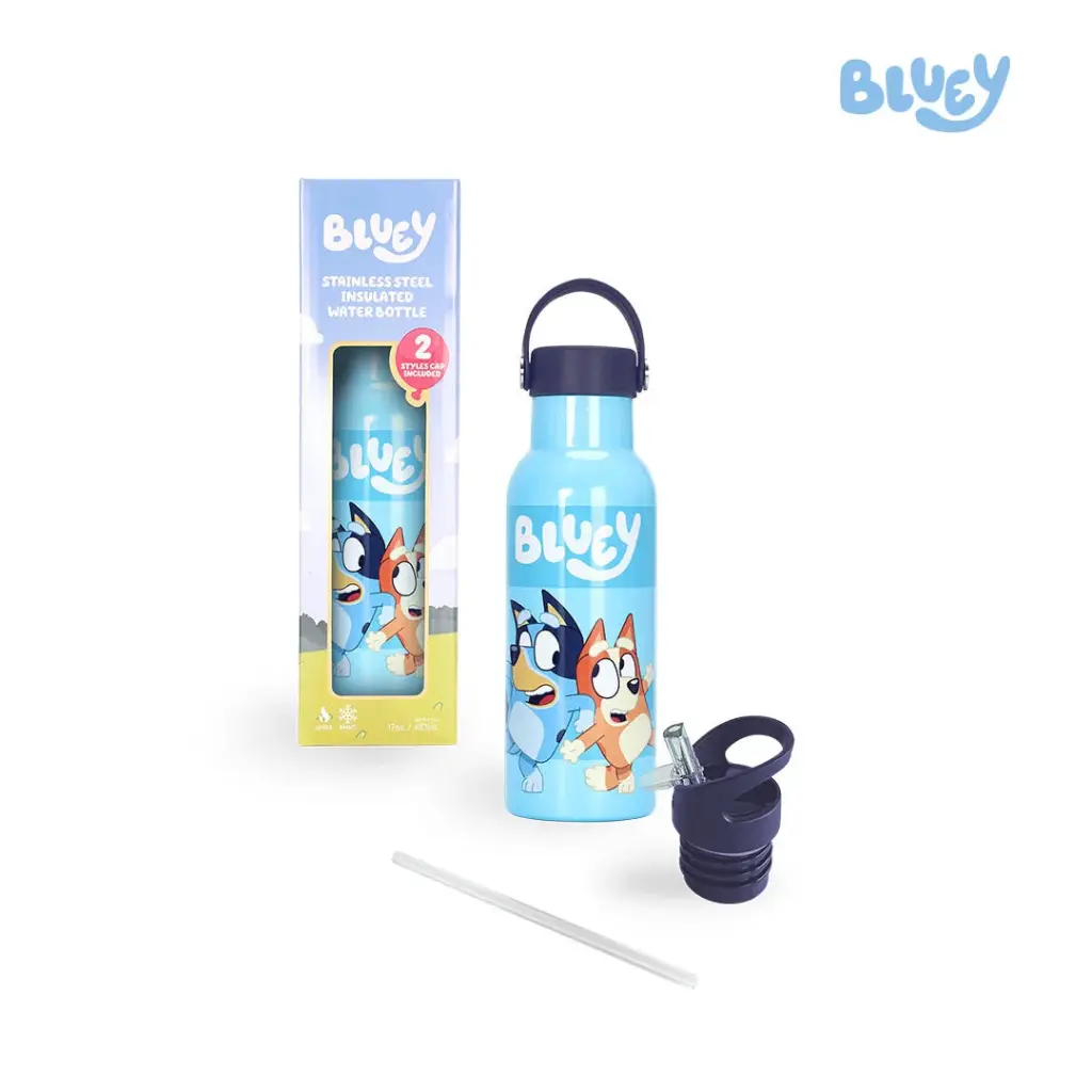 Bluey Collection Stainless Steel Insulated Water Bottle 483ml