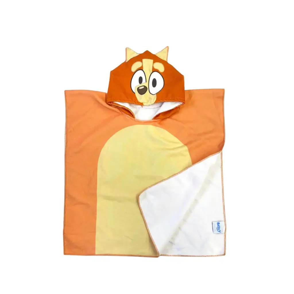 Bluey Microfiber Poncho Towel (Various Designs)