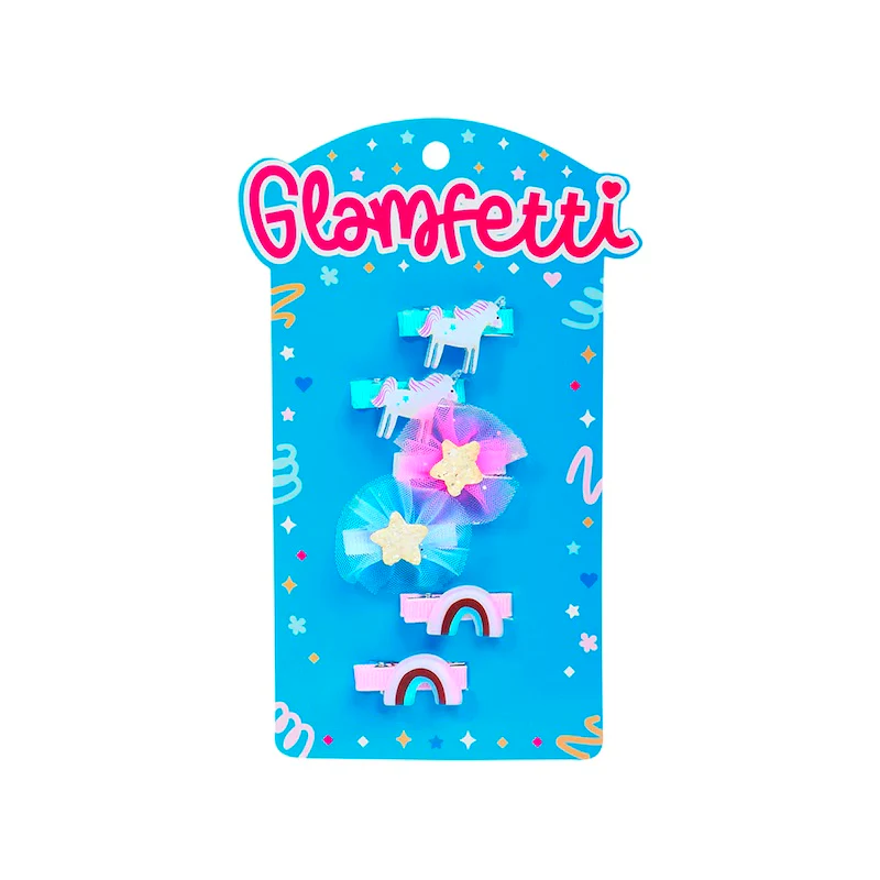 Glamfetti Hair Clips (Various Designs)