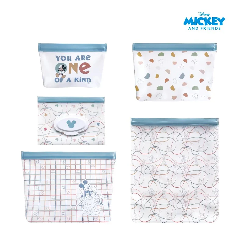 Zippies Lab Disney 5-pc Bag Organizer Set (with Wipes Pouch)