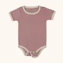 Stitcharoo Kids Ribbed Short-Sleeve Contrast Bodysuit