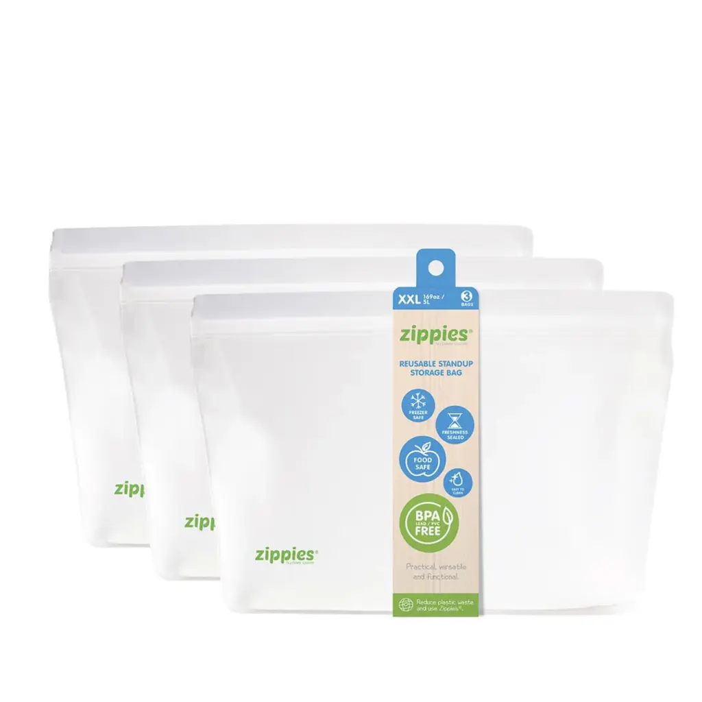 Zippies Reusable Standup Storage Bag 3s