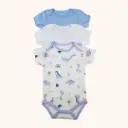 Stitcharoo Kids 3-Pack Basic Short-Sleeve Bodysuit