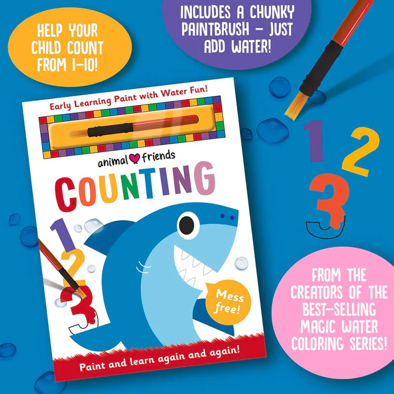Animal Friends - Counting (Early Learning Magic Water Coloring)
