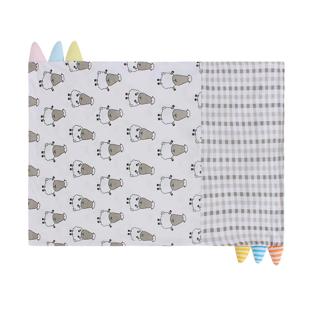 Baa Baa Sheepz Jumbo Bed-time Buddy Case - Big Sheepz with Checkers 