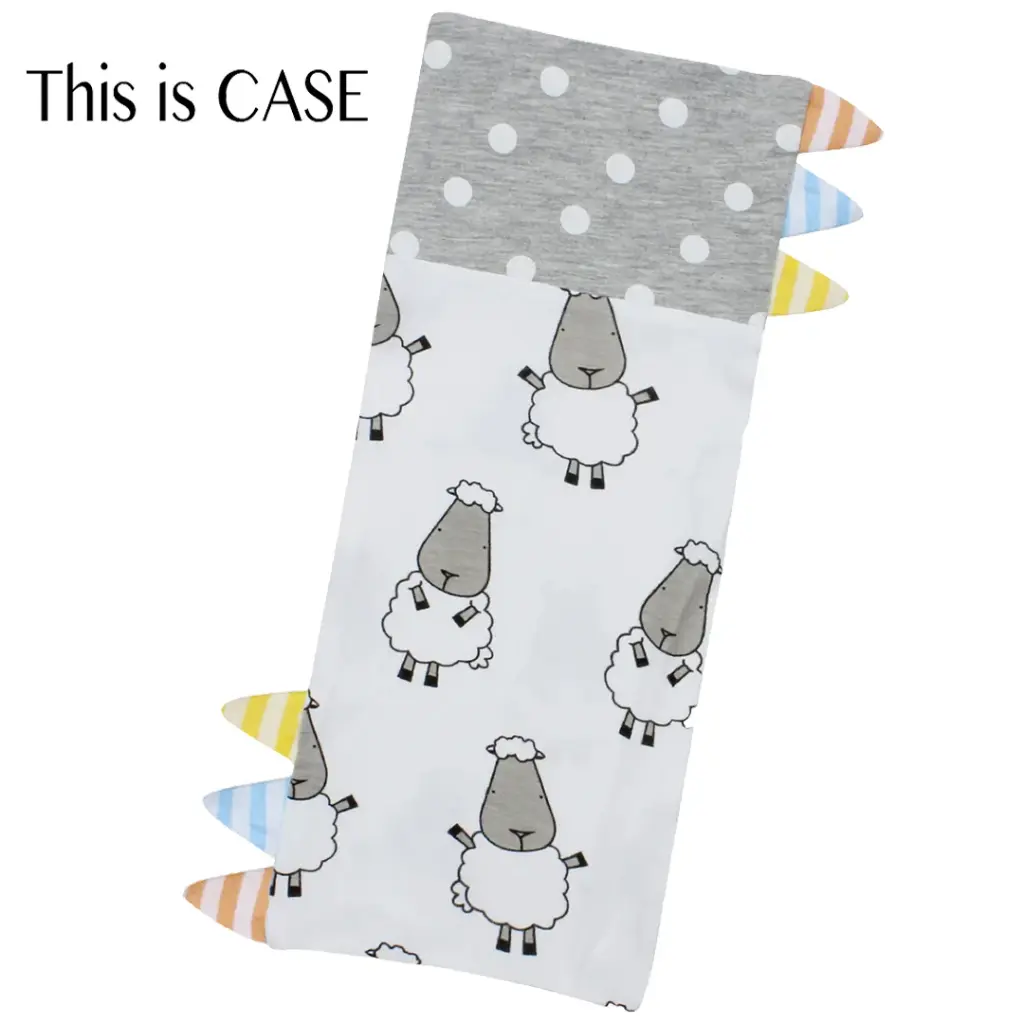 Baa Baa Sheepz Medium Bed-time Buddy Case - Big Sheepz with Polka Dots