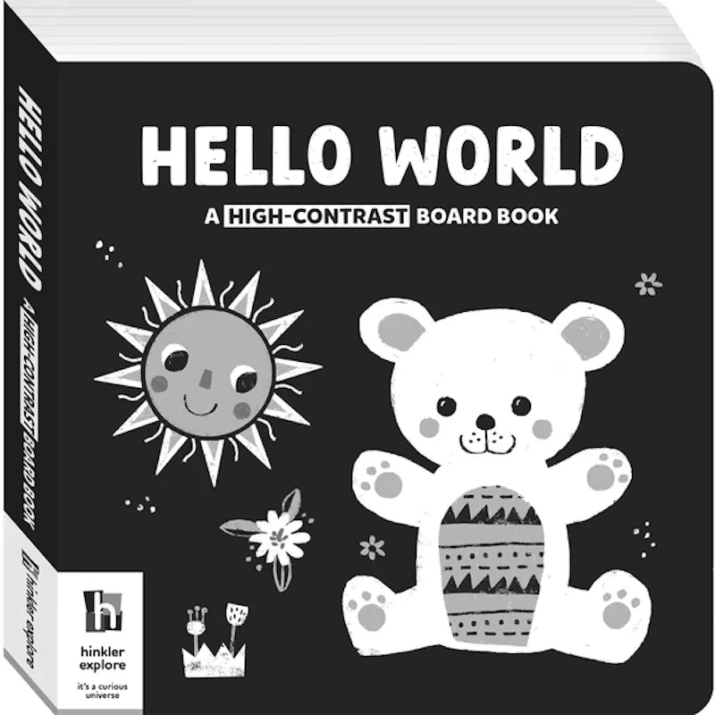 High Contrast Board Book: Hello World