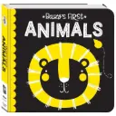 High Contrast Neon Board Book: Baby's First Animals