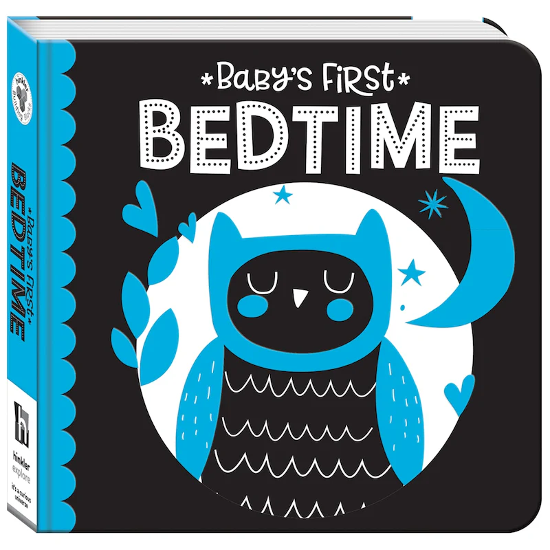 High Contrast Neon Board Book: Baby's First Bedtime