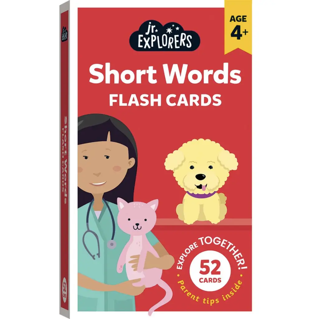 Junior Explorers Short Words Flash Cards (Small)