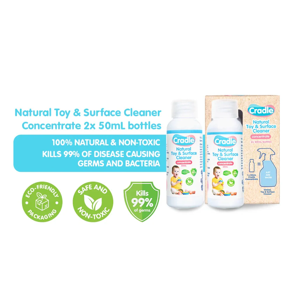 Cradle Toy and Surface Cleaner Concentrate 2 x 50ml