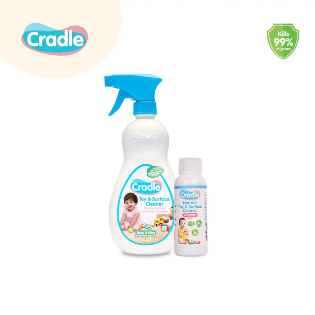 Cradle Cleaning Starter Set (Toy & Surface Cleaner 500ml w/  50ml Concentrate)