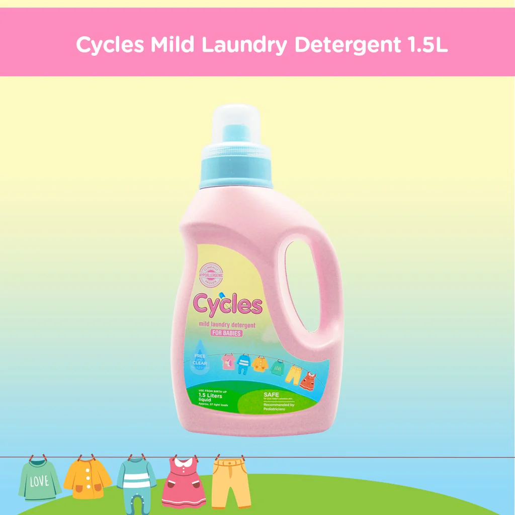 Cycles Mild Laundry Detergent Liquid 1.5L