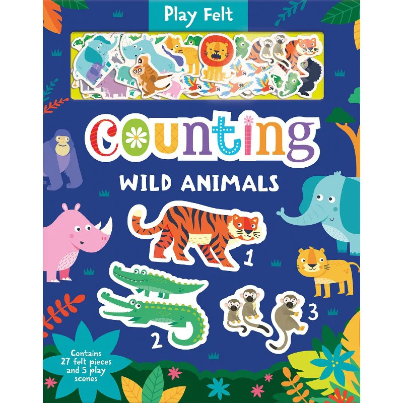 Play Felt - Counting Wild Animals (Soft Felt Play Books)
