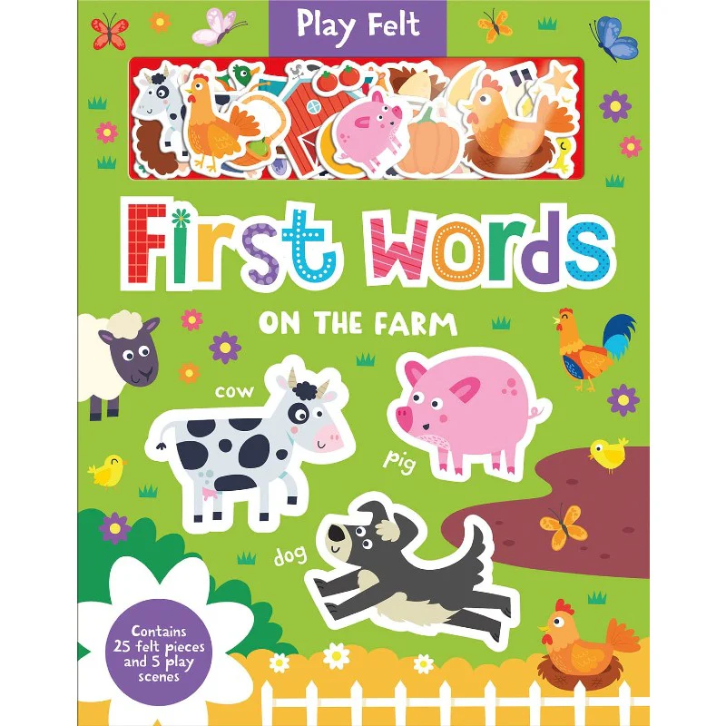 Play Felt - First Words on the Farm (Soft Felt Play Books)