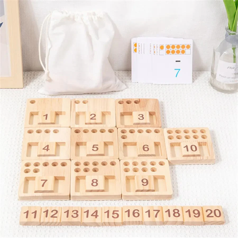 The Kiddie Concept Counting Pegs Math Toy Set