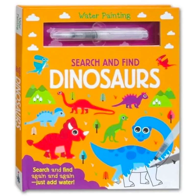 Water Painting: Seek and Find Dinosaurs