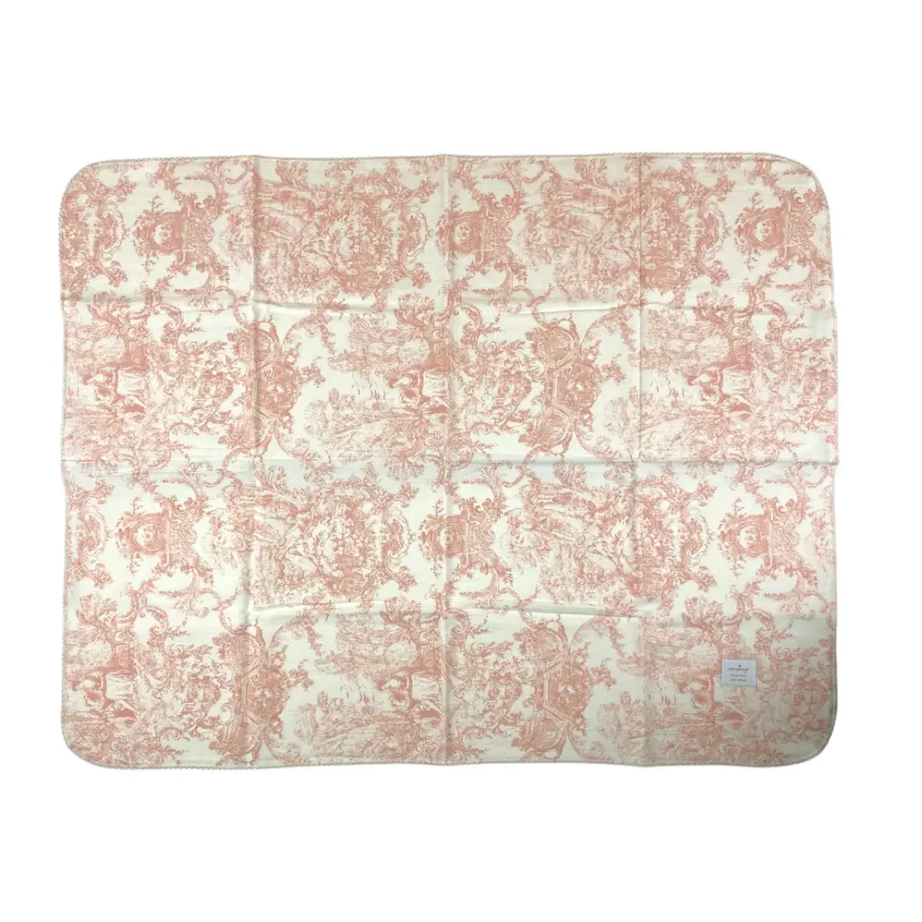 Emong Toile De Jouy Baby Blanket