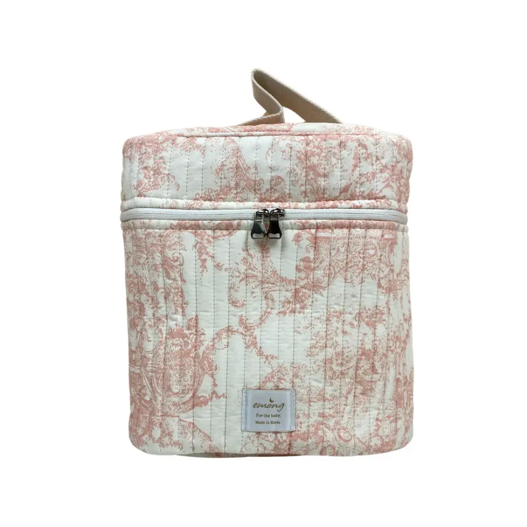 Emong Toile De Jouy Handle Pouch Bag