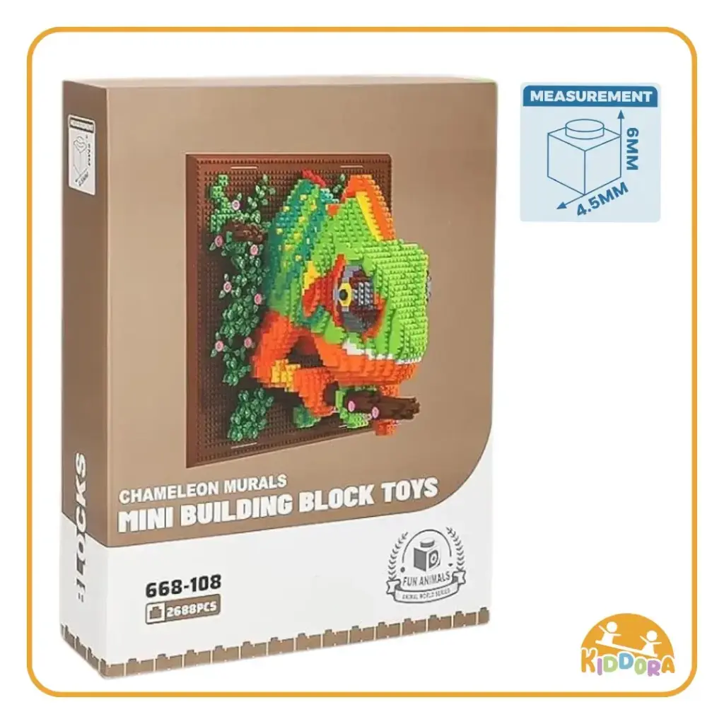 Daia Chameleon Mural Mini Building Block Toys