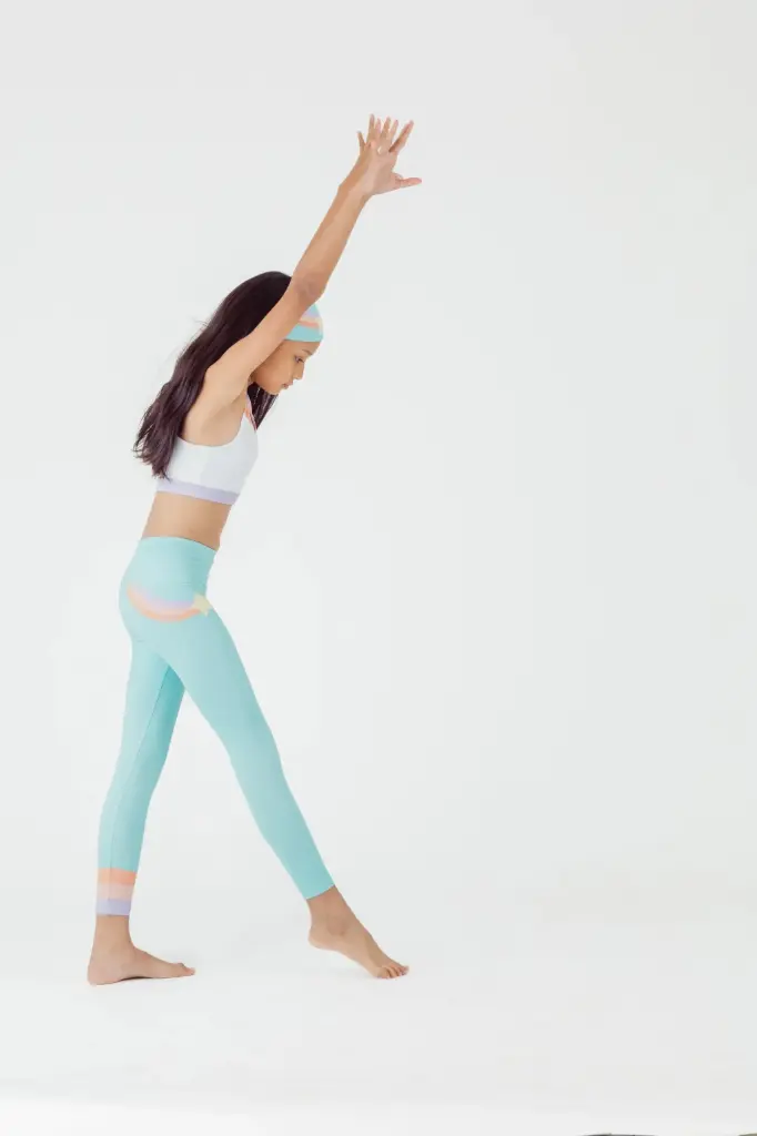 Koa Teal Retro Shooting Star Leggings