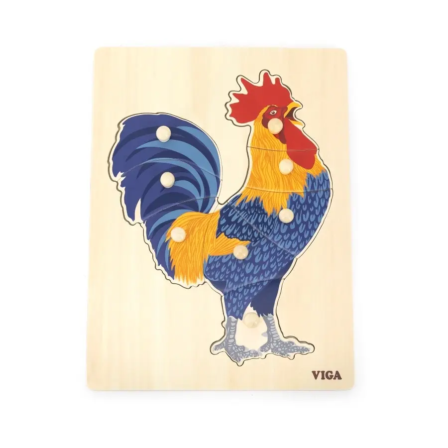 Viga Montessori Puzzle Rooster