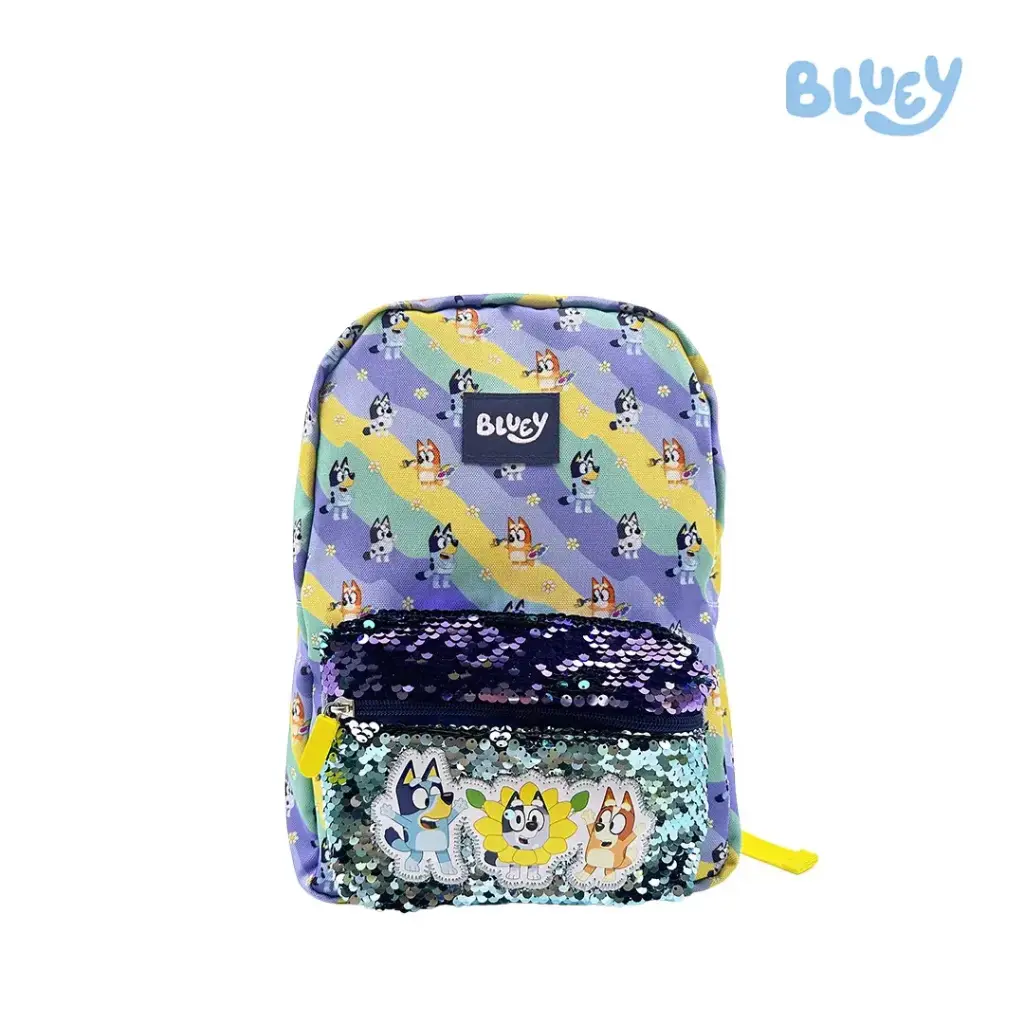 Bluey, Bingo & Muffin Sequin Backpack