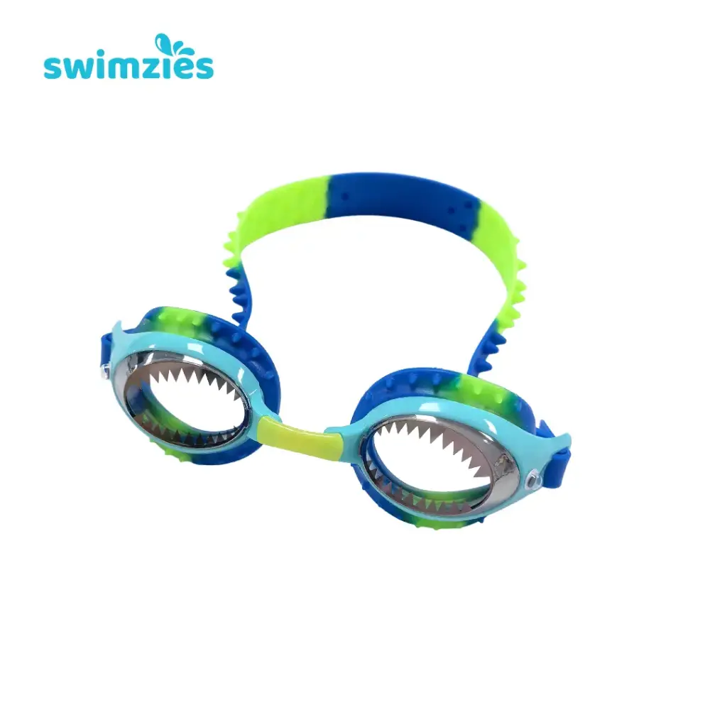 Swimzies Kids Swimming Goggles - Wild Fins Chompers Shark