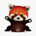 Eugy 3D Cardboard Model Kit - Red Panda