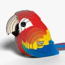 Eugy 3D Cardboard Model Kit - Parrot