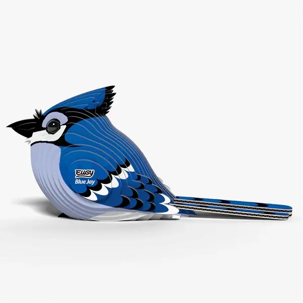 Eugy 3D Cardboard Model Kit - Blue Jay