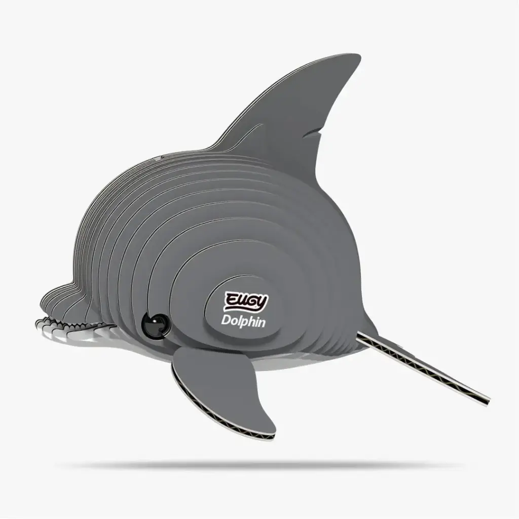 Eugy 3D Cardboard Model Kit - Dolphin