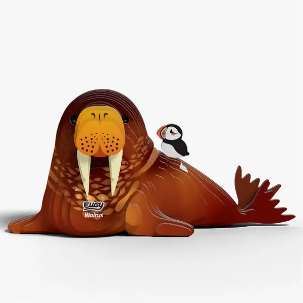 Eugy 3D Cardboard Model Kit - Walrus