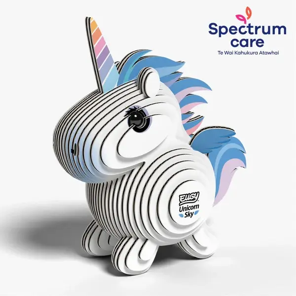 Eugy 3D Cardboard Model Kit - Unicorn Sky