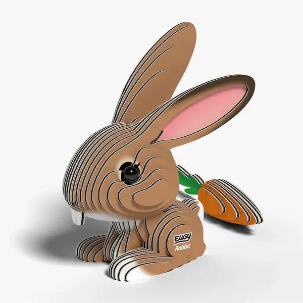 Eugy 3D Cardboard Model Kit - Rabbit