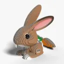 Eugy 3D Cardboard Model Kit - Rabbit