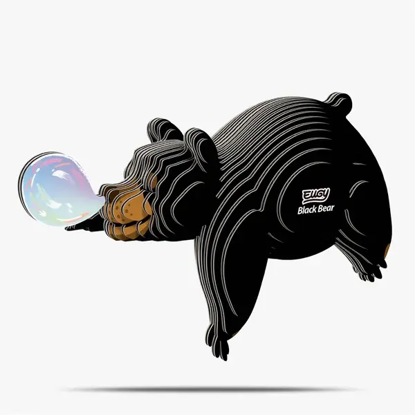 Eugy 3D Cardboard Model Kit - Black Bear