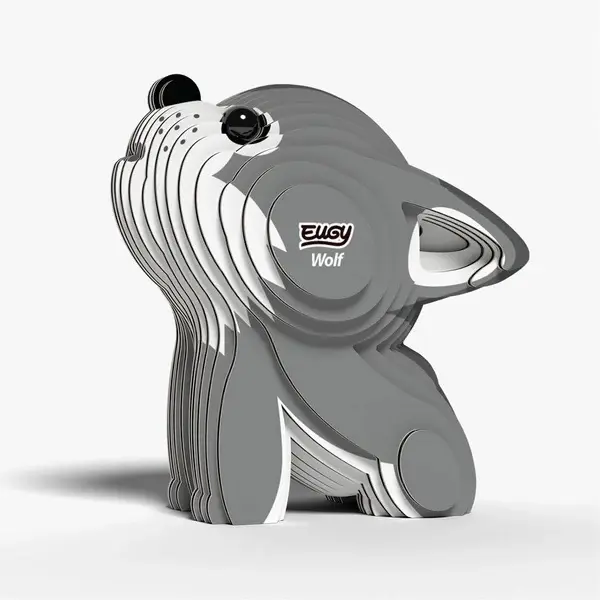 Eugy 3D Cardboard Model Kit - Wolf