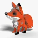 Eugy 3D Cardboard Model Kit - Red Fox