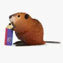 Eugy 3D Cardboard Model Kit - Beaver