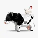 Eugy 3D Cardboard Model Kit - Holstein Friesian