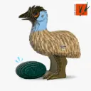Eugy 3D Cardboard Model Kit - Emu