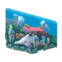 Halftoys 3D Magnetic Puzzle Toy Diorama Set- Ocean Friends Saw Shark