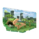 Halftoys 3D Magnetic Puzzle Toy Diorama Set- Dino Friends Para