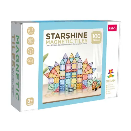 Kebo Starshine Magnetic Tiles (100 pcs)