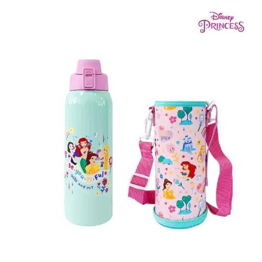 Disney Insulated Tumbler 1L with Carrying Pouch (Various Designs)