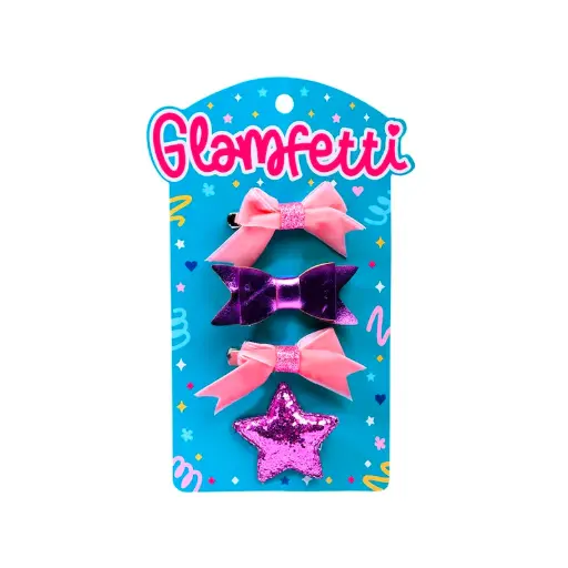 Glamfetti Hair Clips (Various Designs)