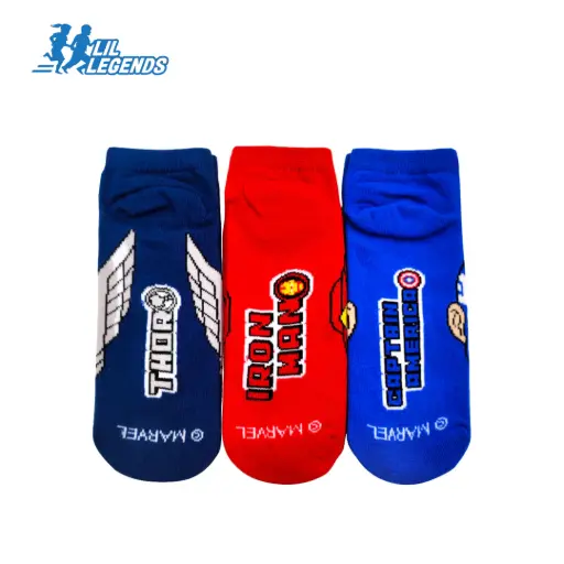 Marvel Sneaker Socks 3-pairs (Various Designs)