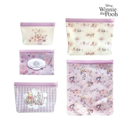 Zippies Lab Disney 5-pc Bag Organizer Set (with Wipes Pouch)